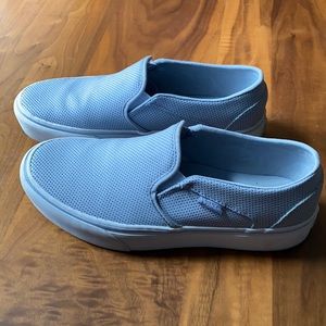 Vans Women's Blue Slip-On Sneakers